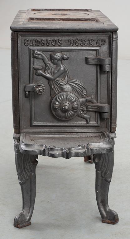 KAMIN, gjutjärn, Eidsfos verk, Norge, 1869.