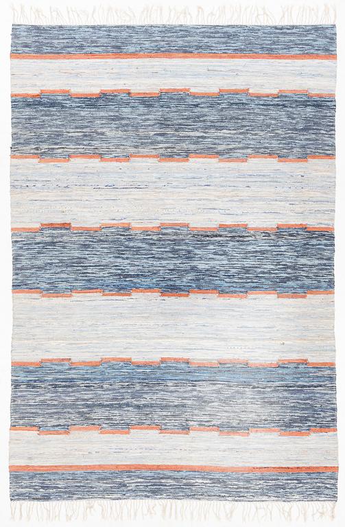 A Swedish rag rug, 1940-50s, circa 290 x 200 cm.