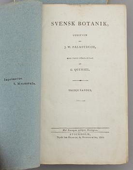 JOHAN WILHELM PALMSTRUCH, "Svensk Botanik, vol I-V. 1803-1805.