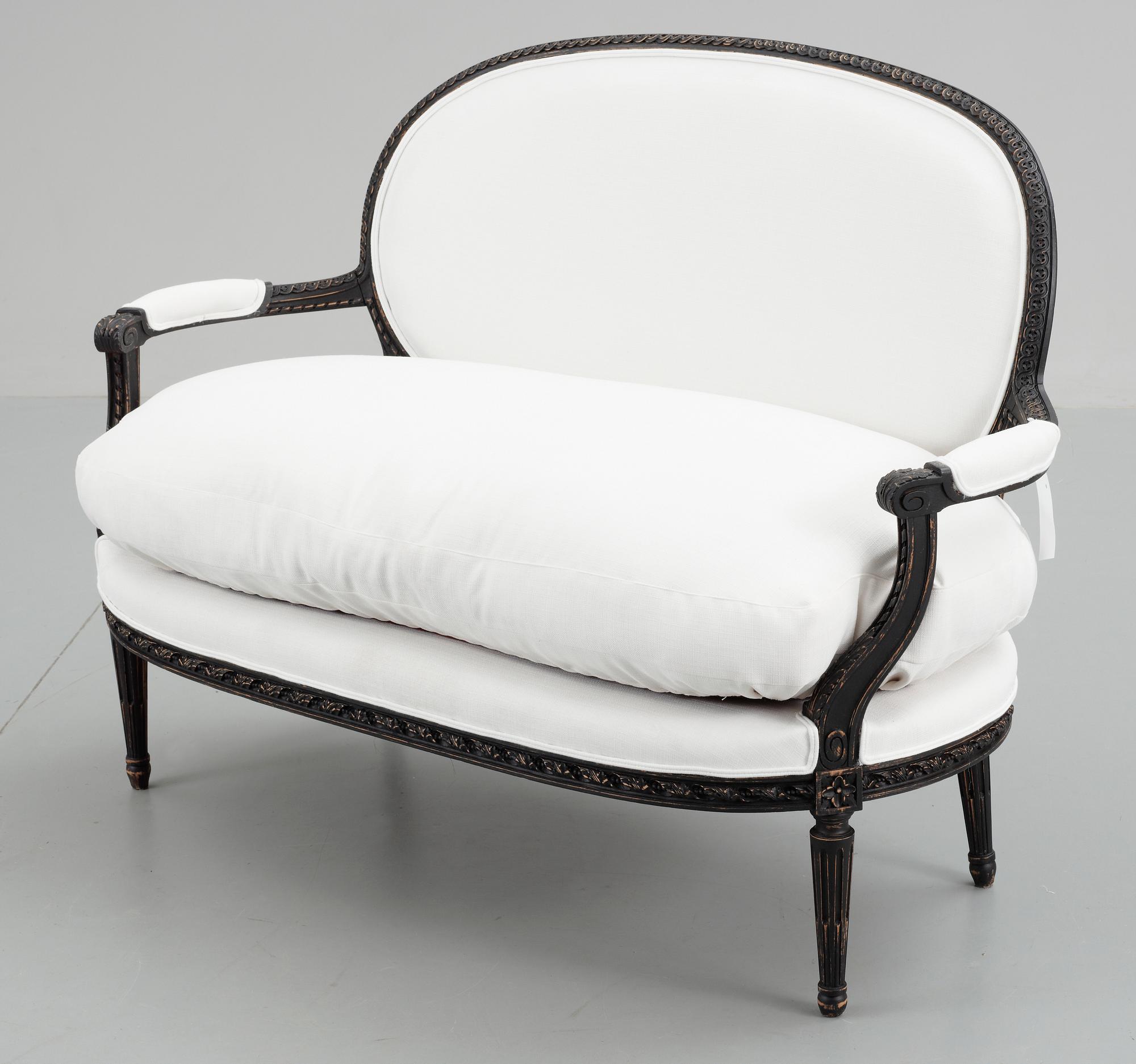 SOFFA, Louis XVI-stil, 1800-tal.