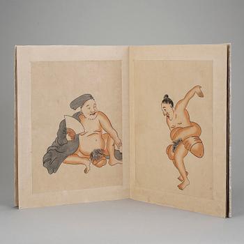 ALBUM, erotiska teckningar, Japan, 1900-talets början.