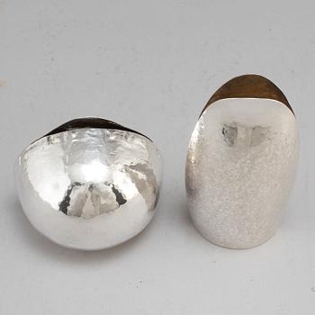 REY URBAN, vaser, 2 st, sterlingsilver, Stockholm 1969.