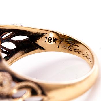 RING, 18K guld, diamanter, rubin, safir, smaragd, granat och månsten m.fl.