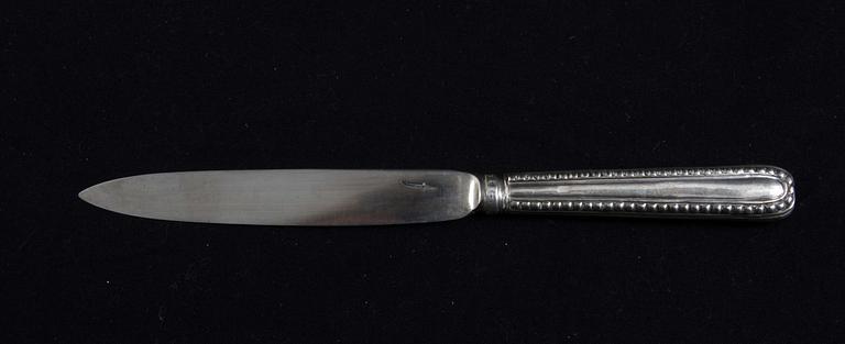 KNIVAR, 6 st. Silver, otydlig mästarstämpel 1782.