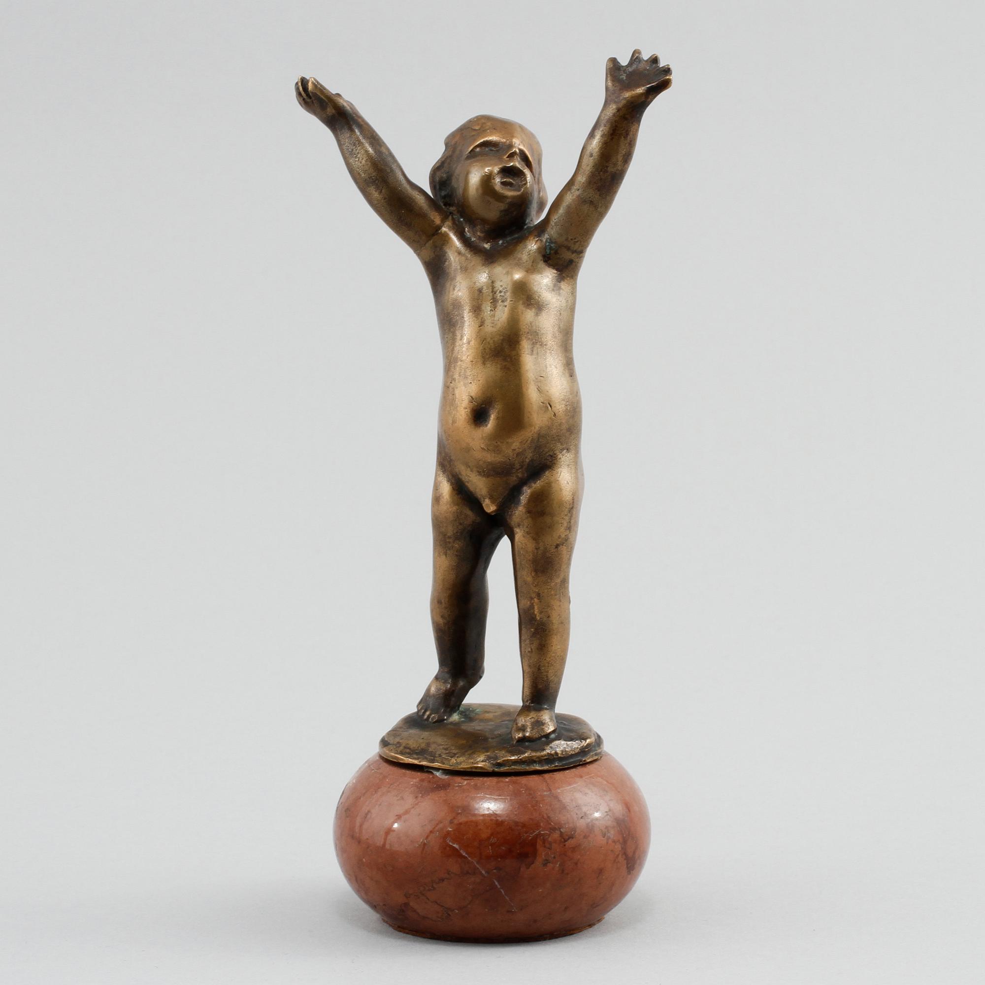 SKULPTUR, brons, signerad, 1900-tal.