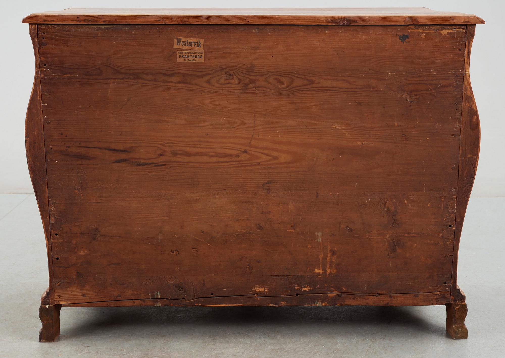 BYRÅ, senbarock/rokoko, 1700-talets mitt.