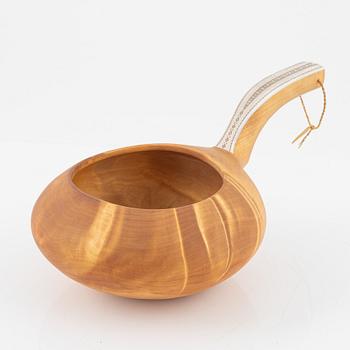 Thore Sunna, a birch milkbowl, signed.