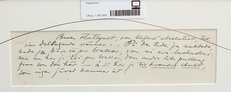 ALBERT ENGSTRÖM, tusch, 2 st, sign.