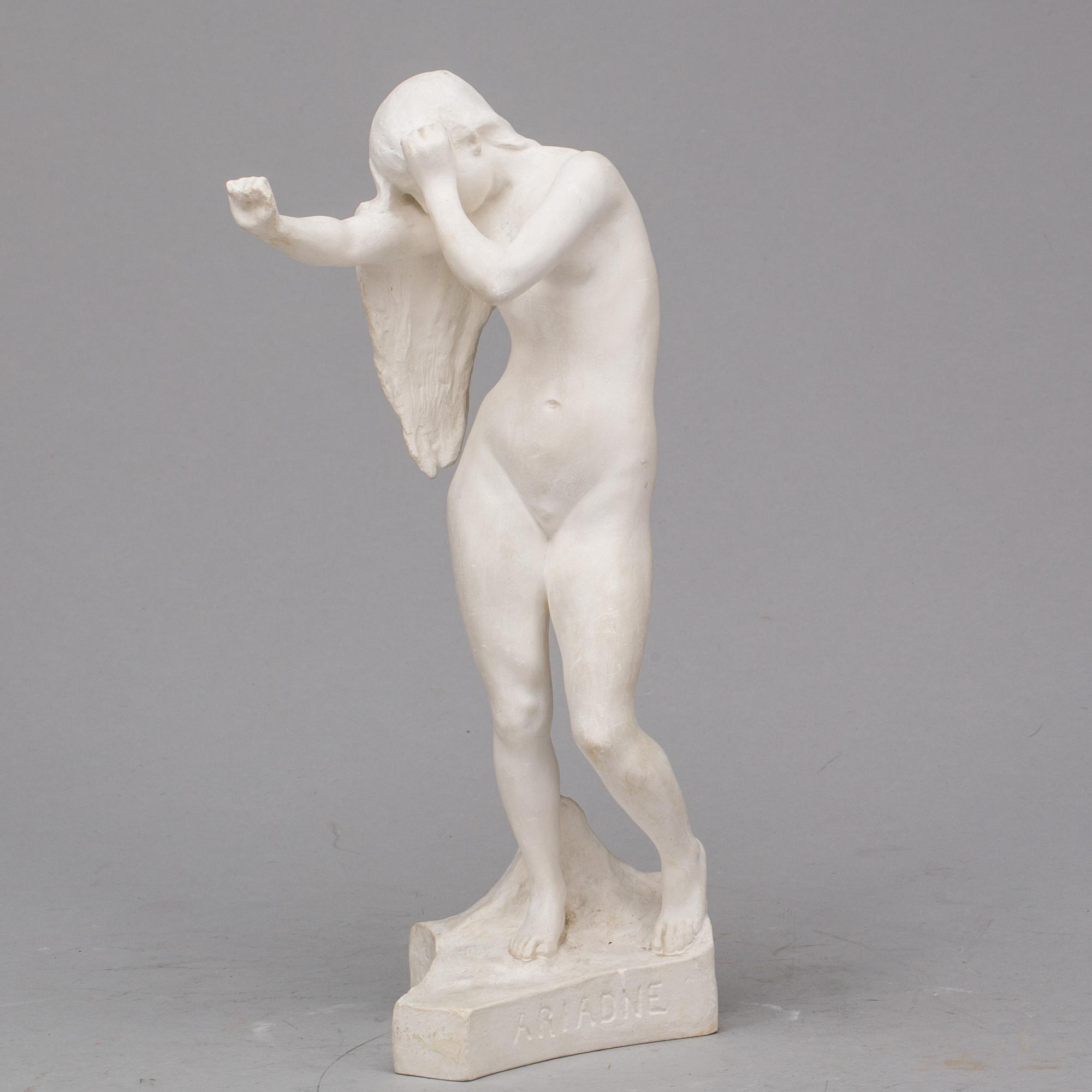 CARL ELDH, gips, Signerad samt daterad Paris 1903.