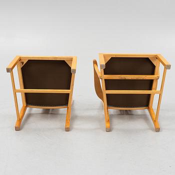 Carl Malmsten, stolar, 10 st och karmstolar, ett par, "Ambassadör", Åfors Möbelfabrik.