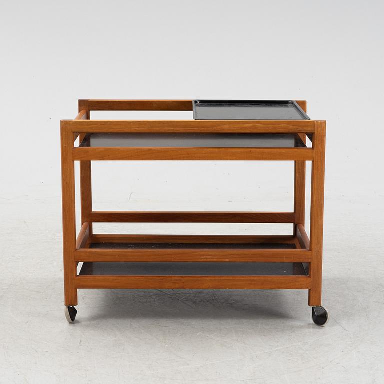 Børge Mogensen, a model '370' serving trolley, Fredericia Stolefabrik, Denmark, 1960's.