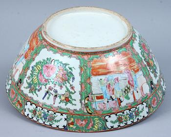 BÅLSKÅL, porslin, Kanton, Kina, 1800/1900-tal.