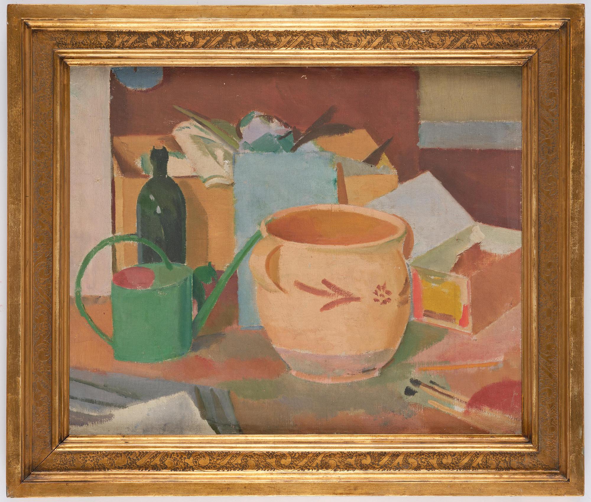 Karl Isakson, Still Life with Green Watering Can.