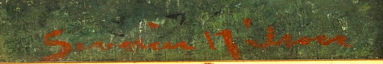 SEVERIN NILSON, oil on panel, signed.