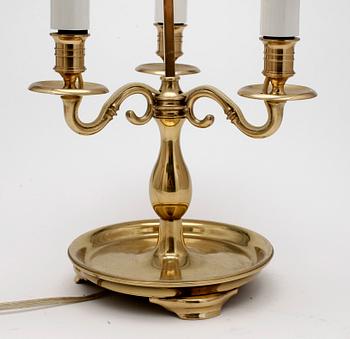 BORDSLAMPA, sk bouillotte, 1900-talets andra hälft.