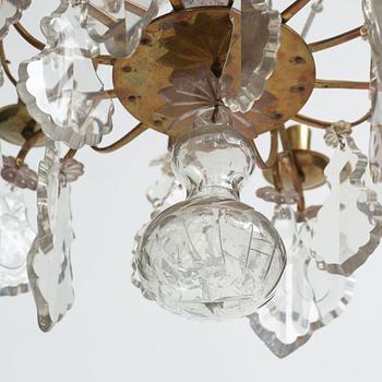 LJUSKRONA, för sex ljus, rokokostil, 1800-talets slut.