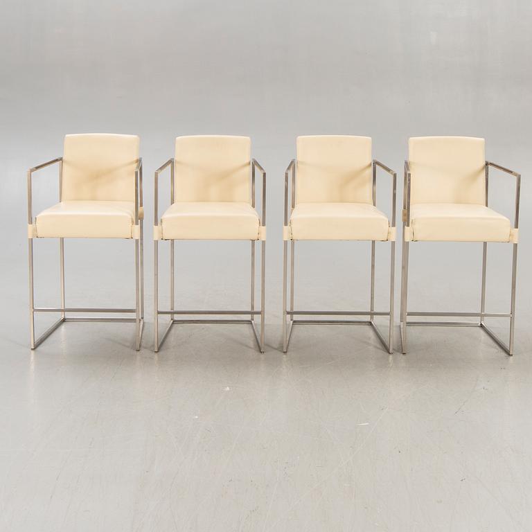 Bert Plantagie, a bar table and eight stools 21st century.