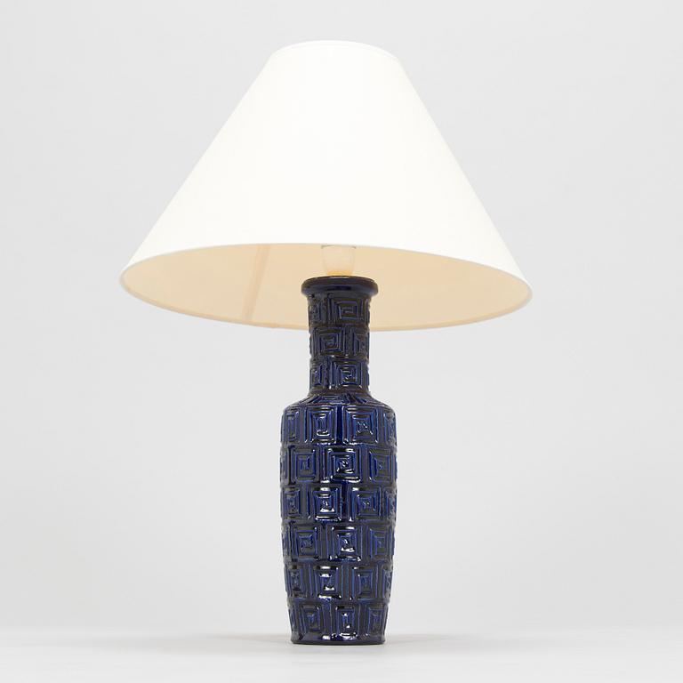 Holger Granbäck, bordslampa och skål, keramik, Savitorppa 1960-tal.