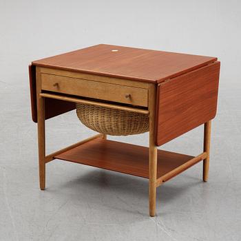 Hans J Wegner, an oak and teak AT-33 sewing table, for Andreas Tuck, Denmark.