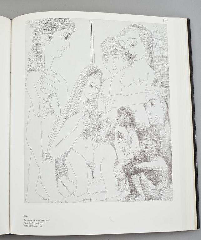 BÖCKER, 2 vol. Picasso, band I-II 1904-1967 och 1966-1969. av Georges Bloch, Switzerland, 1971.