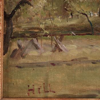 Carl Fredrik Hill, ”Landskap med fruktträd” (Landscape with fruit trees).