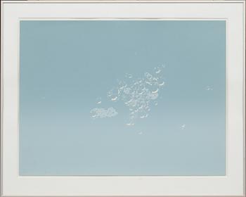 EDWARD RUSCHA, färgserigrafi,  "Grey Suds". Numrerad 69/100 och signerad daterad 1971.