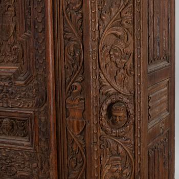 A German baroque cabinet, late 17th century.