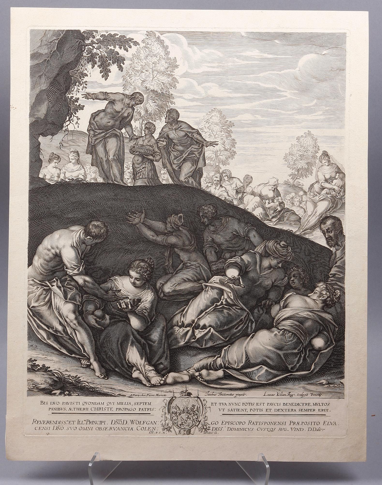 LUCAS KILIAN, kopparstick (II état av II, med Pierre Mariettes adress), 1602.