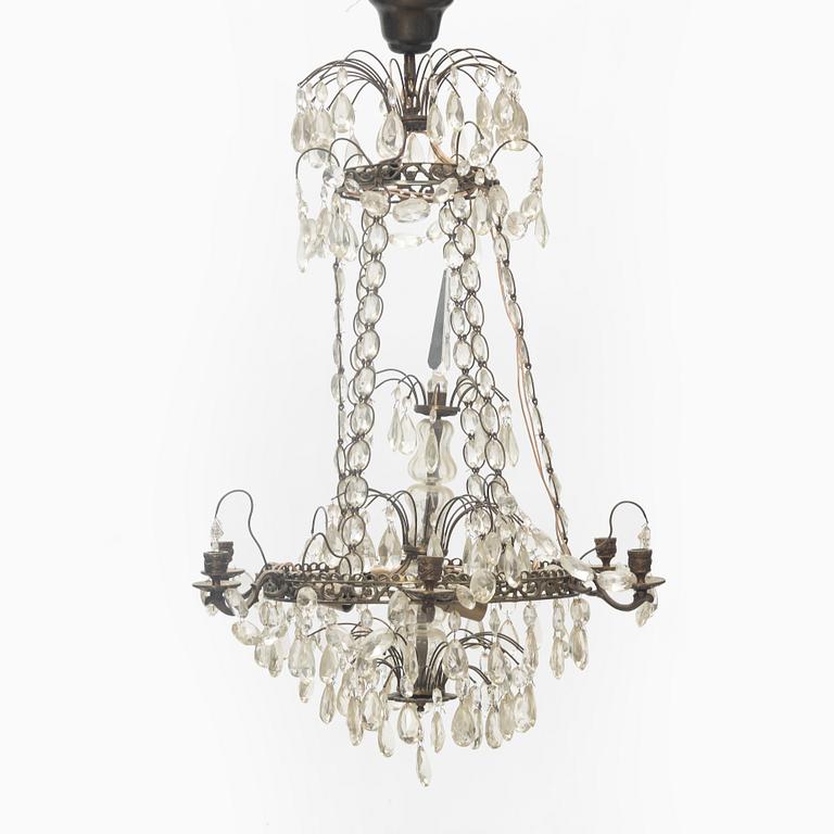 A Gustavian style chandelier, 20th Century.