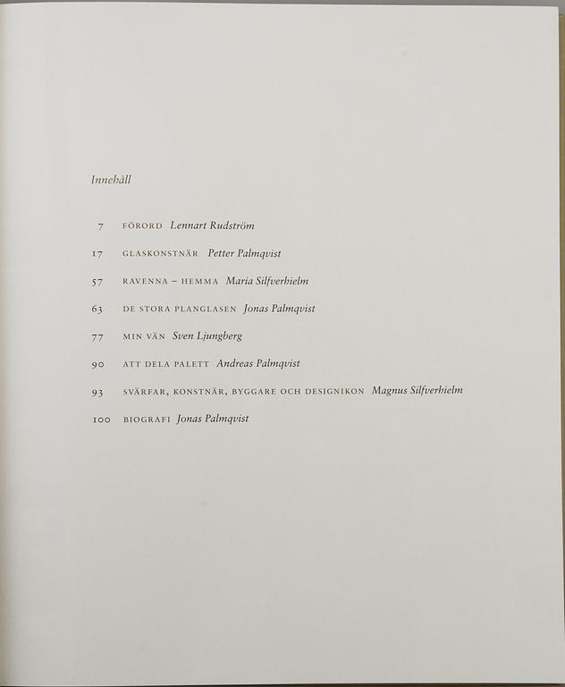 A lot of eight books regarding Orrefors glasbruk.