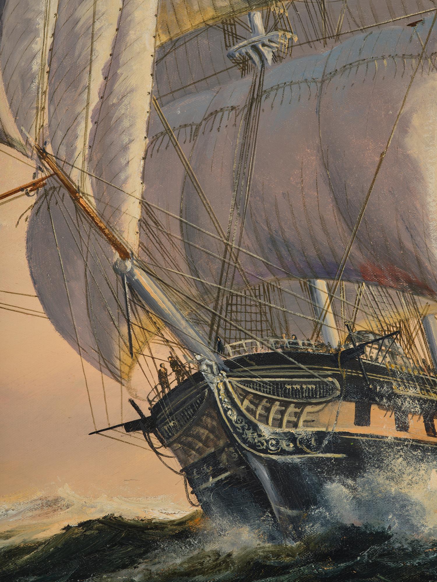 John Bentham Dinsdale, "Oxford" of the Black Ball Packet Line.