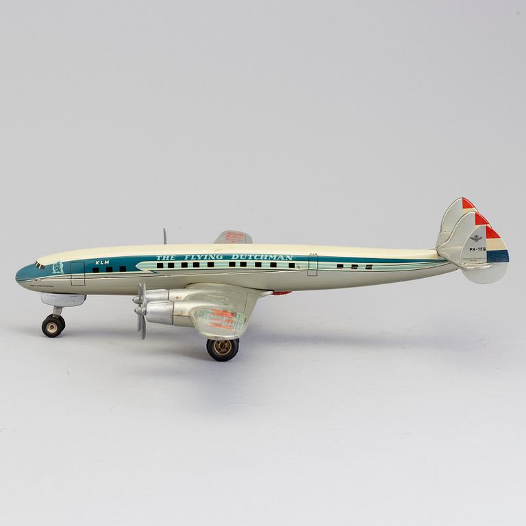 a metal model airplane "DE VLIEGENDE HOLLANDER", 1960s / 70-tal.