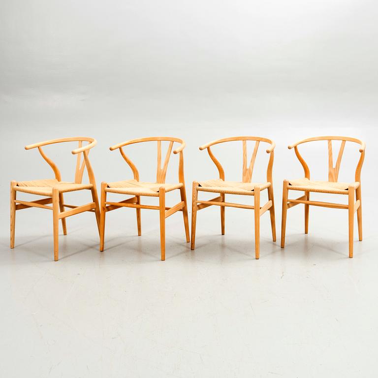 Hans J. Wegner, chairs, 10 pcs, "Y-chair", Carl Hansen & Son, Denmark, modern production.