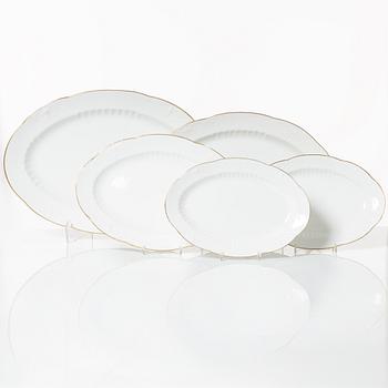 Alf Wallander, a 69 pieces dinner service, porcelain, "Fjäril", Rörstrand, early 20th century.