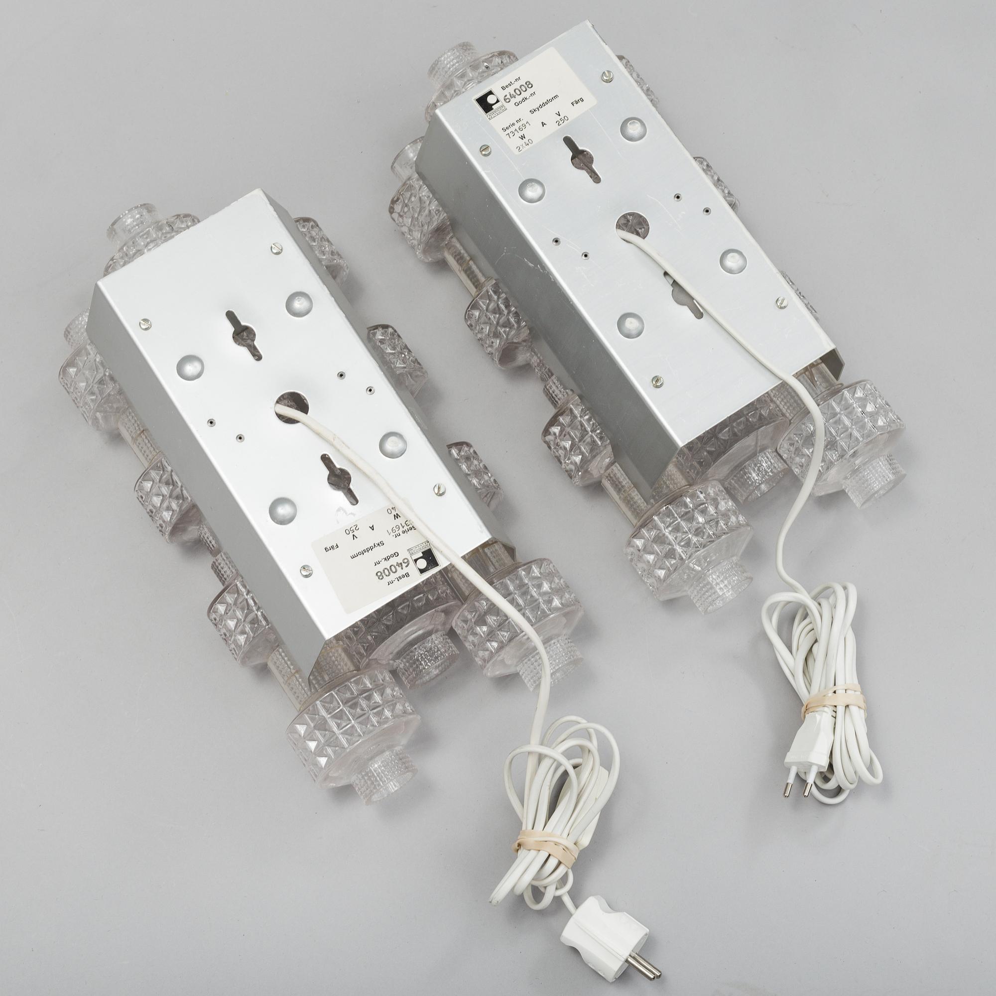GERT NYSTRÖM, a pair of 'Festival' lights for Fagerhults Belysning, mid 20th century.