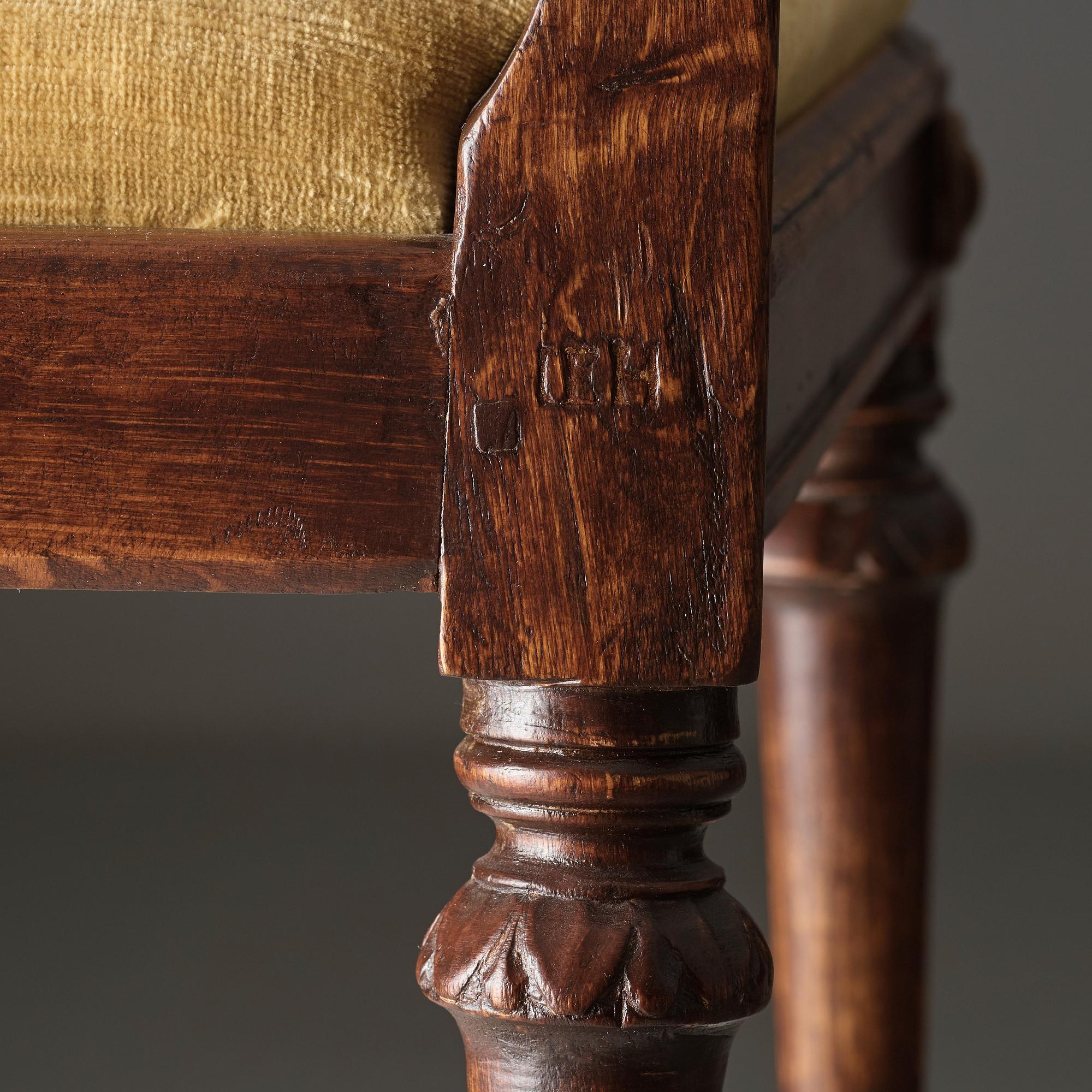 Six Gustavian chairs by Johan Erik Höglander (master in Stockholm 1777).