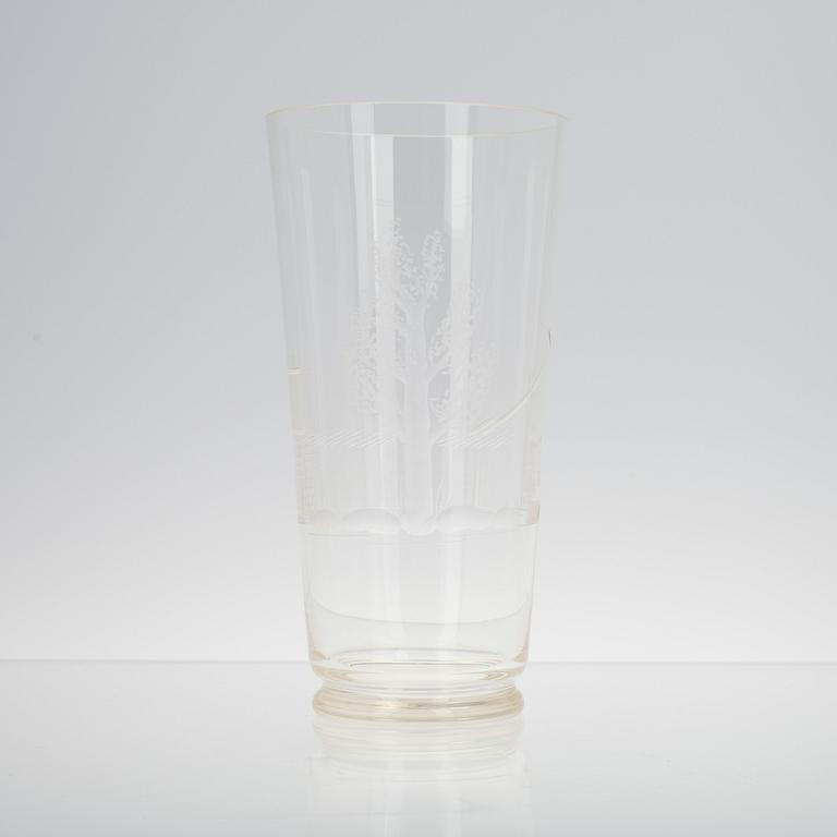 VAS, glas, signerad HL Karhula. 1930-tal.