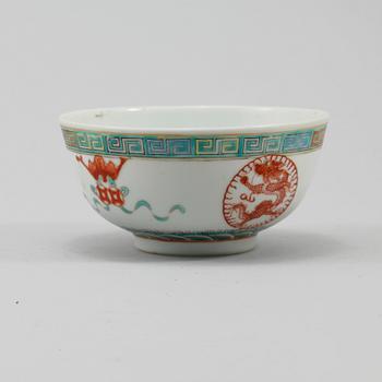 SKÅL, porslin, Kina, 1900-tal.