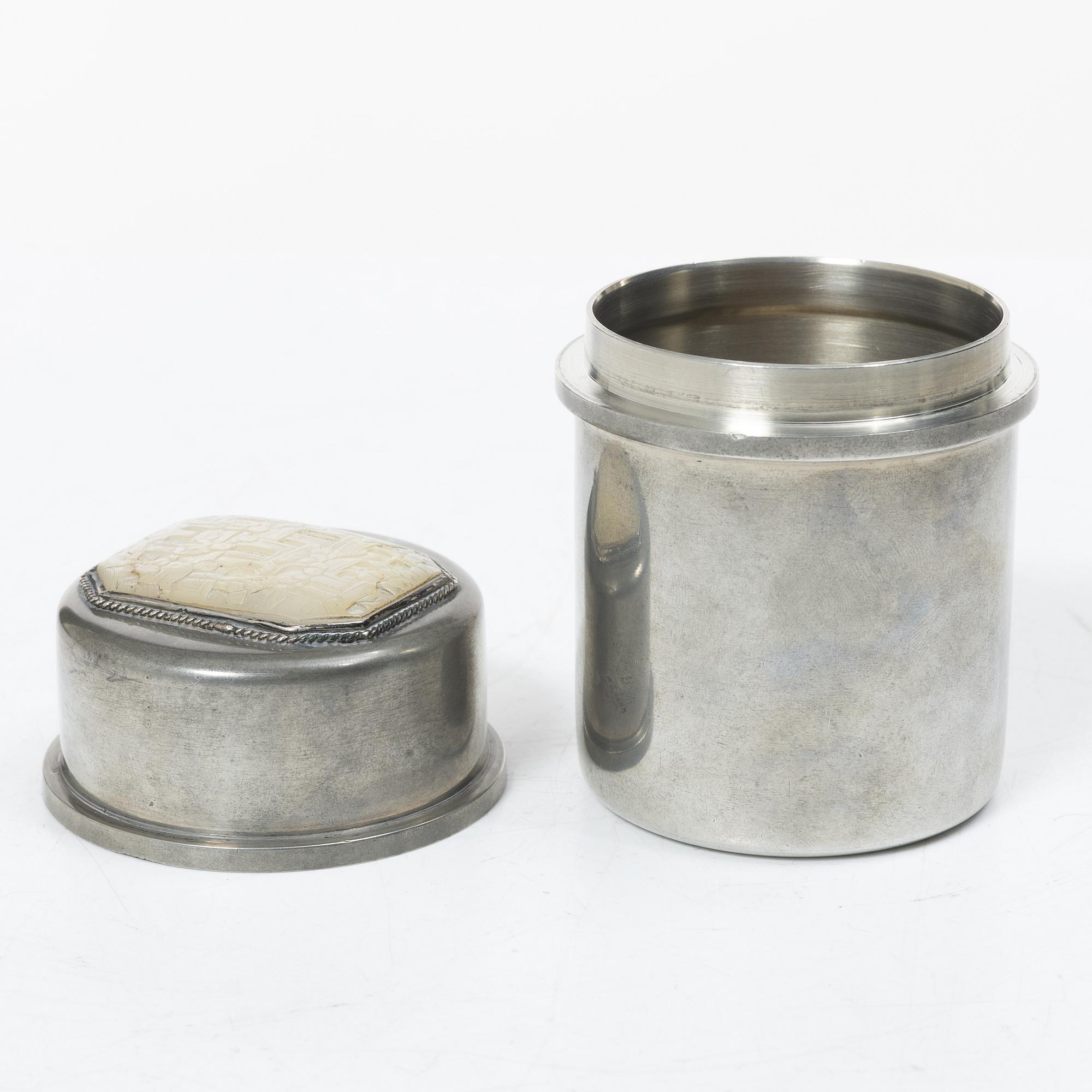 Estrid Ericson, jar with lid, Svenskt Tenn, Stockholm, 1960.
