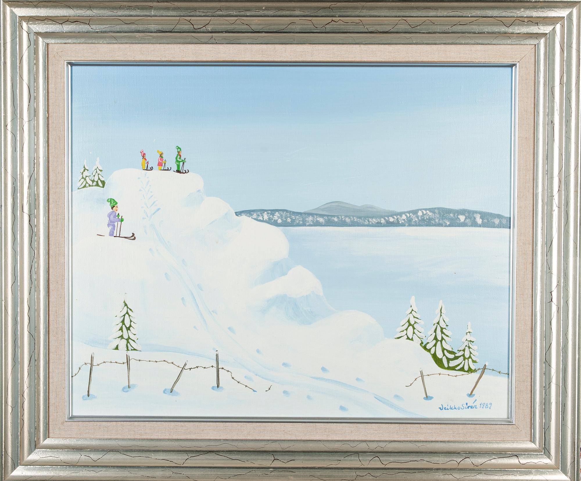 VEIKKO SIRÉN, olja på duk, signerad och daterad 1989.