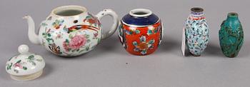 PARTI 17 delar, keramik, Kina 1800/1900-tal.