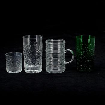 GLAS, 14 st, "Relief" Heikki Orvola, STOP, 4 st, "Rustica" Kaj Franck, 1970-tal.