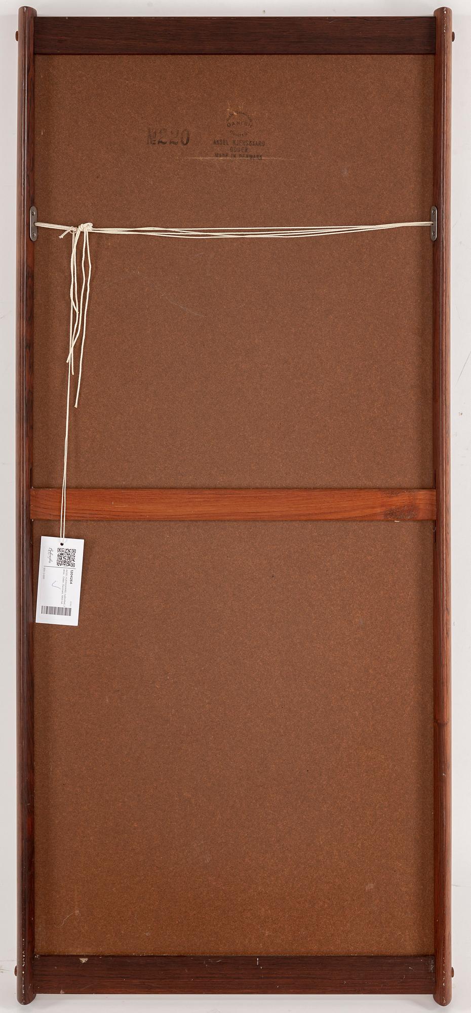 AKSEL KJERSGAARD, a rosewood mirror and chest of drawers from Odder, Denmark, 1960's.