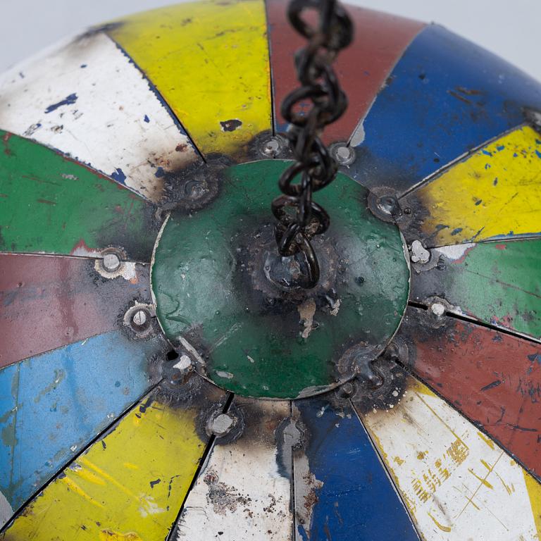 A sculpture by Aaron Jackson, Outside.