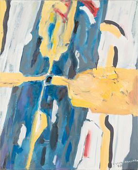 Ludmilla Siim, oil on canvas, signed and dated -90.
