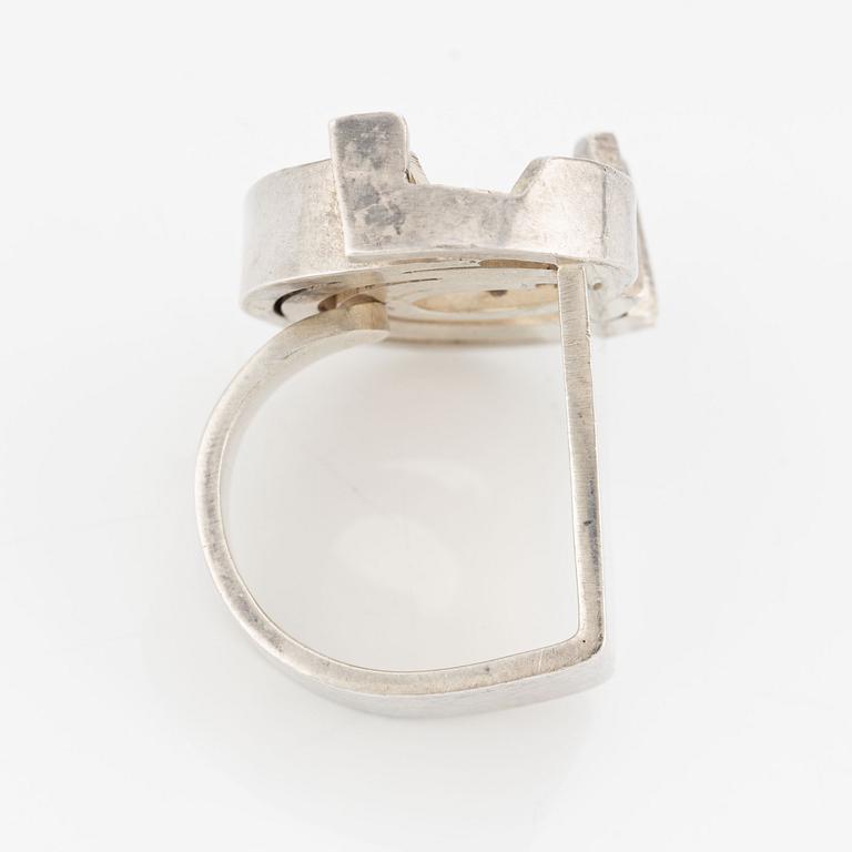 Rey Urban, ring, sterling silver, for Åge Fausing, Denmark.