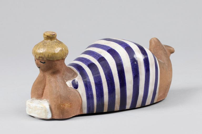 FIGURIN, stengods. Lisa Larsson, Gustavsberg.