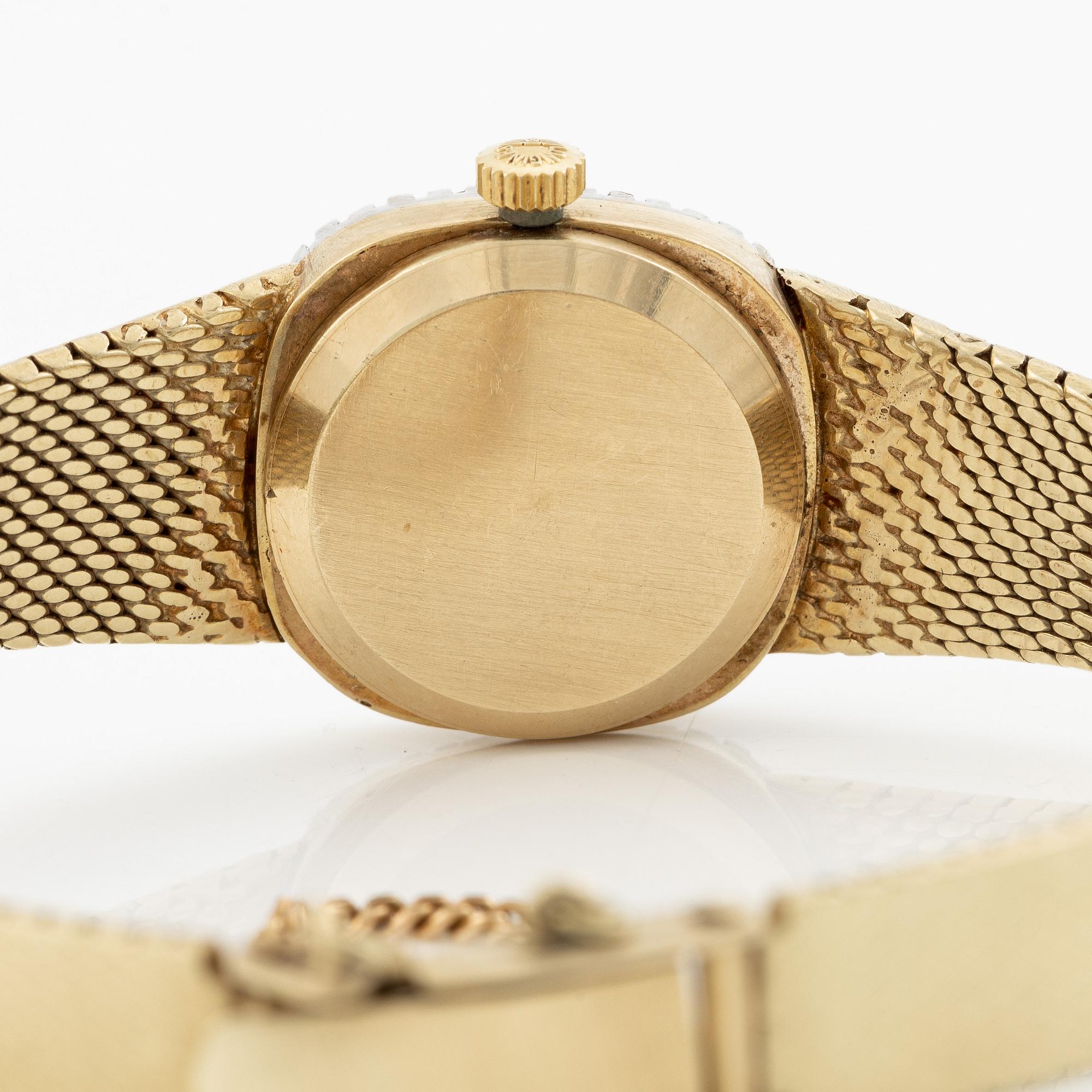 Wristwatch, 14K gold, 20 mm.