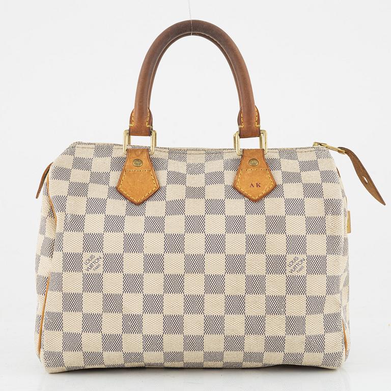 Louis Vuitton,  "Speedy 25" Damier Azur.