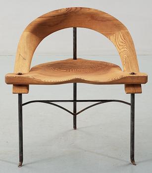 A Nigel Coates ashe chair and a bar stool,